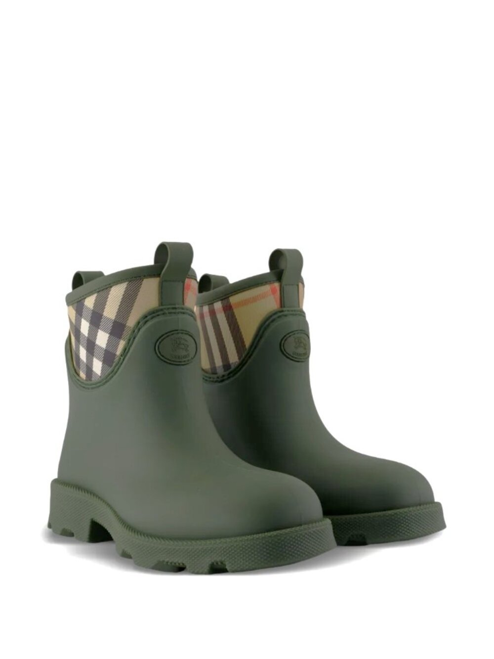 Burberry Marsh Stamp Short Rain Boot in Loch (Olive) Size 37 ($650) - Picture 4 of 11